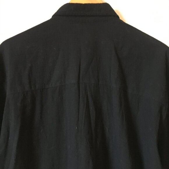 Mr Buho Black Cotton Tuck Work Button Down Michell Shirt - Picture 8 of 15